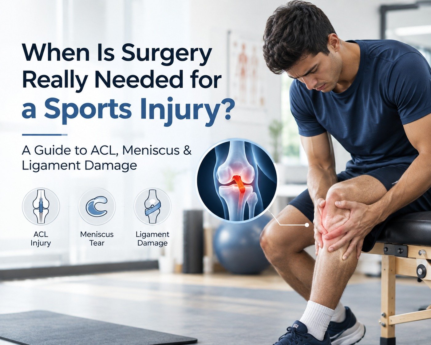 When Is Surgery Really Needed for a Sports Injury? A Guide to ACL, Meniscus & Ligament Damage