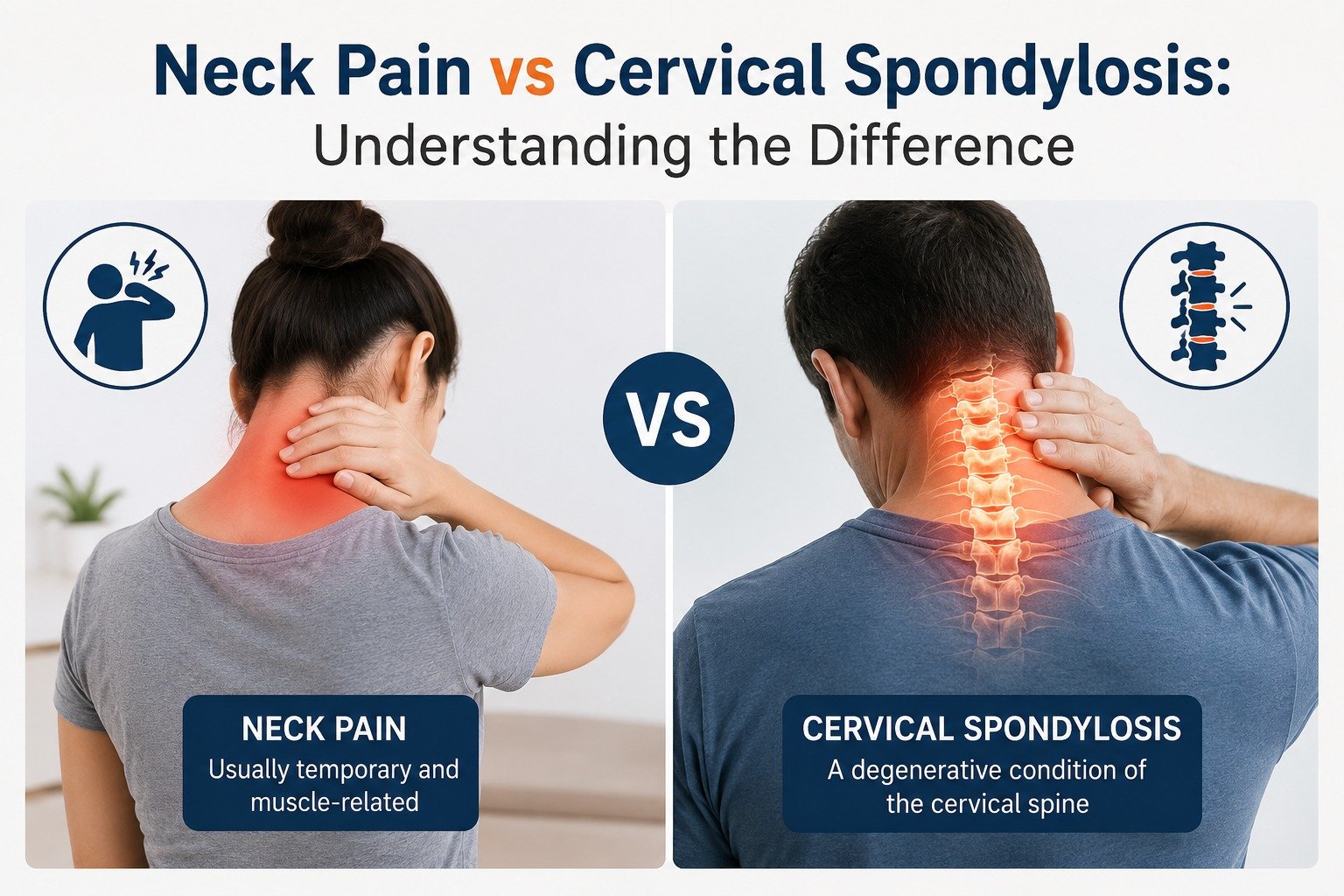 Neck Pain vs Cervical Spondylosis